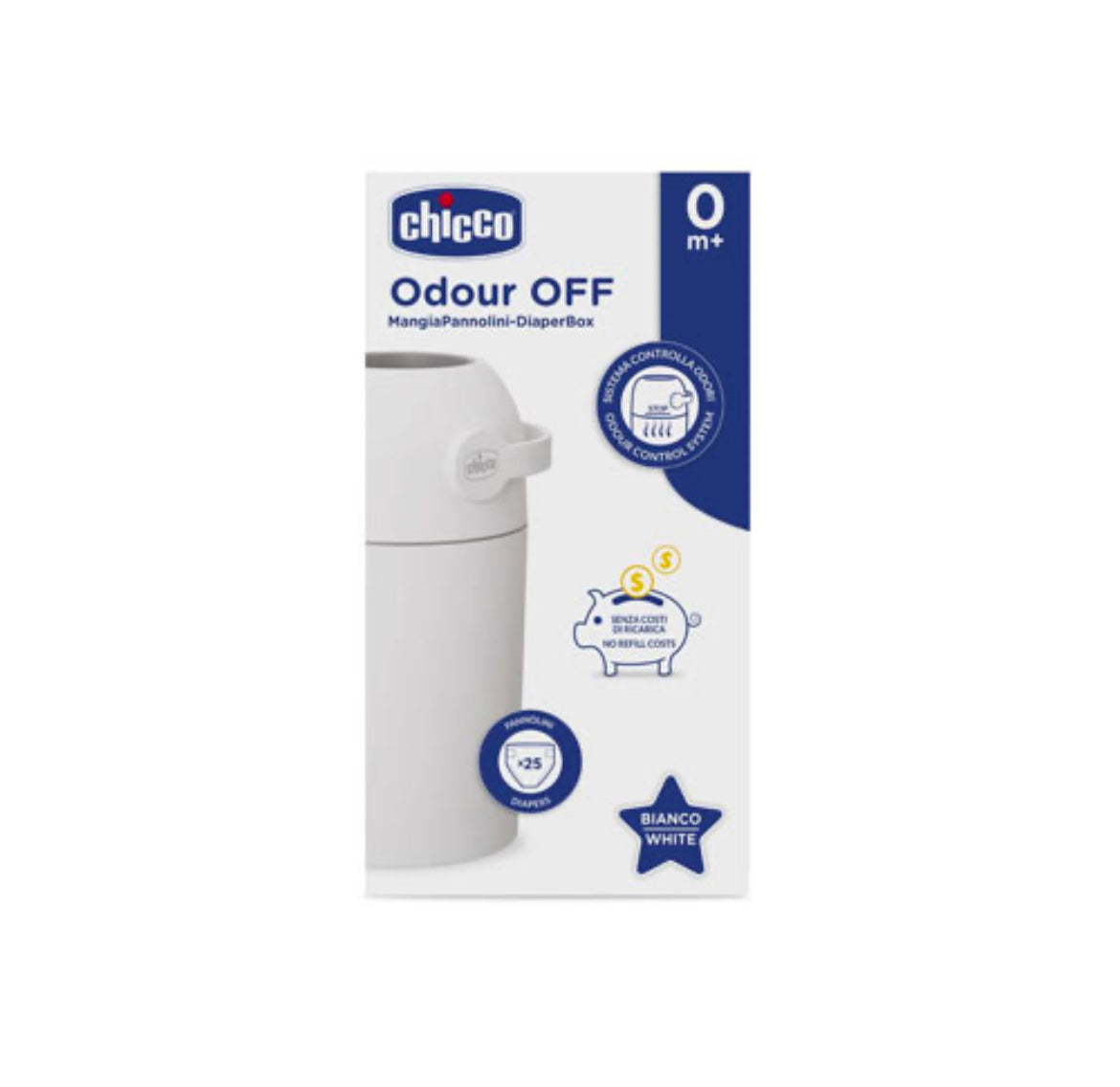 Chicco Odour Off Diaper Box
Ref. 9481