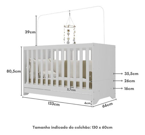 Berço 3 em 1 Ref. 0527SAD.0001