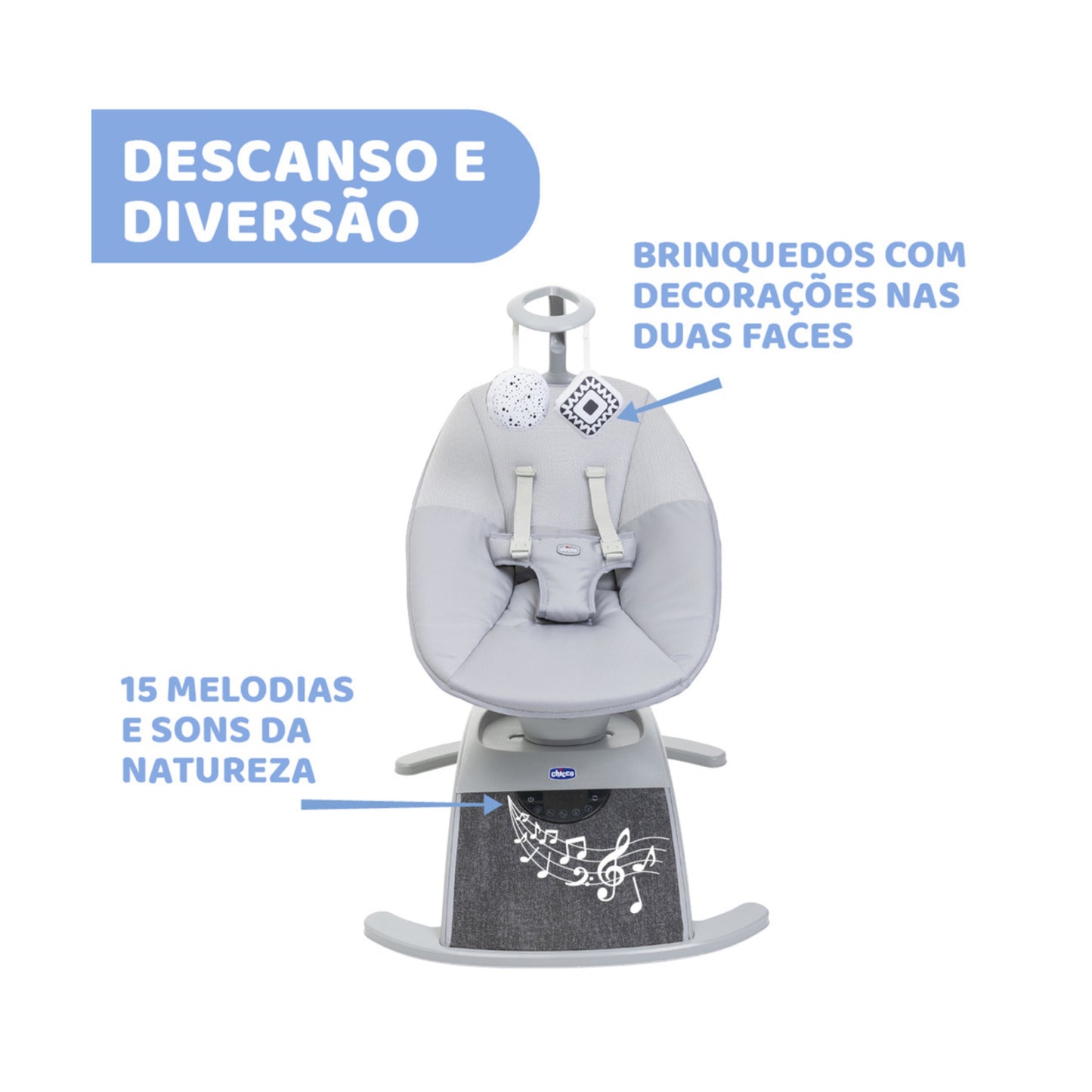 Chicco| Espreguiçadeira Comfy Wave Ref. 08.079890.160