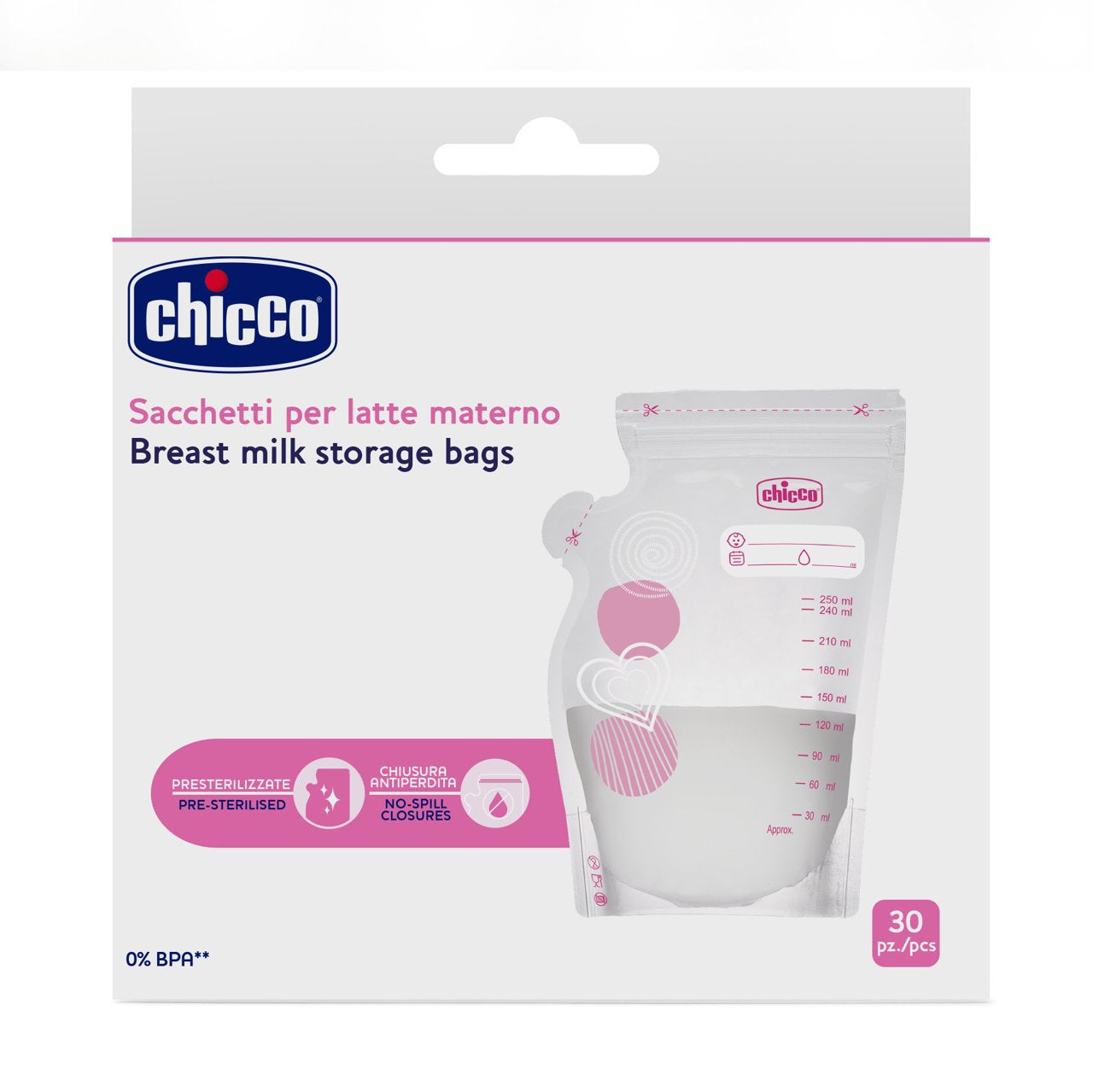 Sacos de Conservação de Leite Materno |Chicco Ref. 22573