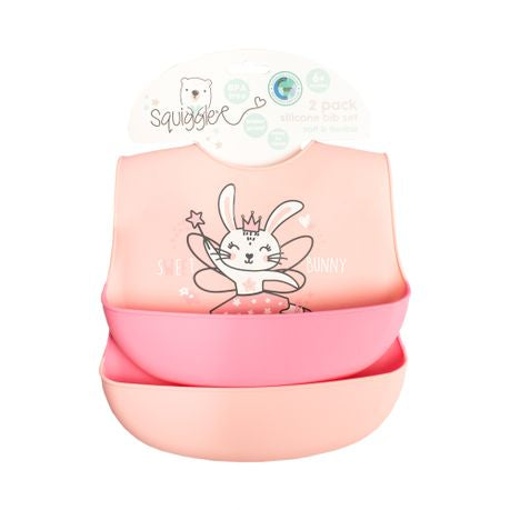 Babete silicone Fairy Bunny 
2pcs 6m+ Ref. 162924