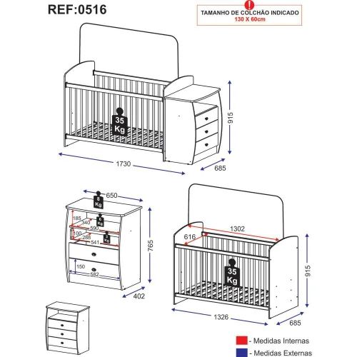 Berço Cômoda Ref. 0516