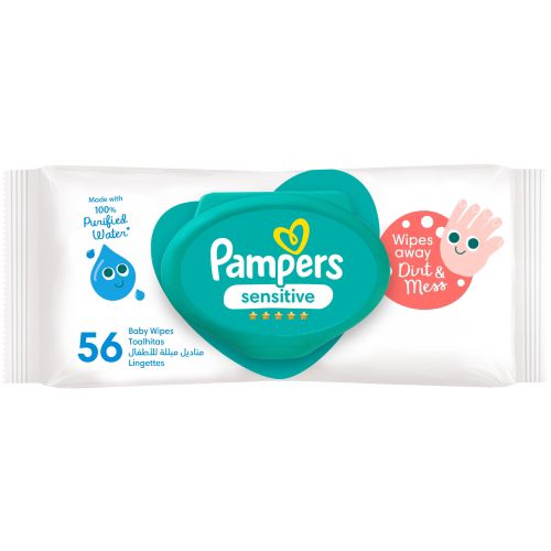 Pampers Sensitive wipes c/tampa