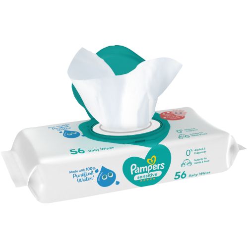 Pampers Sensitive wipes c/tampa