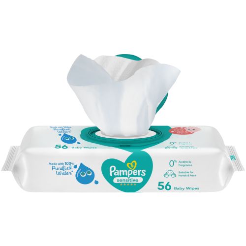 Pampers Sensitive wipes c/tampa